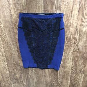 Victoria’s Secret Lace Overlay Pencil Skirt 0